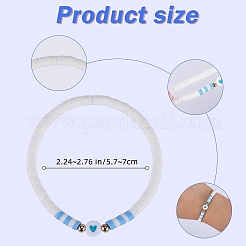 6 Stück 6 Style Stretch & Link & geflochtene Perlenarmbänder Sets&nbsp;BJEW-SZ0001-65