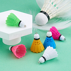 12pcs 6 Farben Plastikanhänger&nbsp;FIND-TA0001-60
