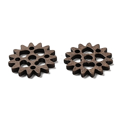 Pendentifs creux en bois de noyer&nbsp;WOOD-G018-02-1
