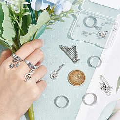 DIY-Set zur Herstellung von Ringen mit Musikmotiven&nbsp;DIY-UN0004-85