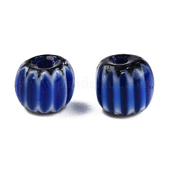 Colliers de perles chevron en fil de verre filé à la main&nbsp;X-LAMP-N023-003-01