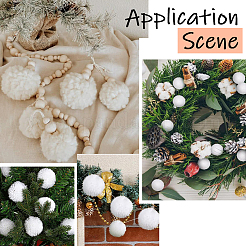 24 boule de pompon en laine douce&nbsp;DIY-SC0031-31C-03