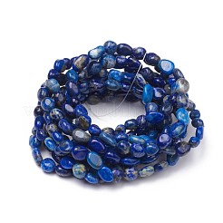 Pulseras de cuentas elásticas de lapislázuli natural&nbsp;BJEW-K213-68