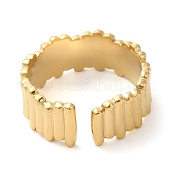 Bague ouverte torsadée en acier inoxydable 304 pour femme&nbsp;RJEW-I098-19G