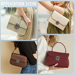 6 pz fermaglio per borsa in lega rotonda e piatta&nbsp;FIND-CP0003-23B