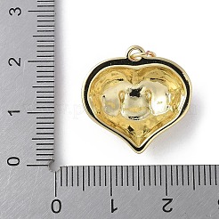 Pendentifs d'émail en laiton &nbsp;KK-D336-09G-01C