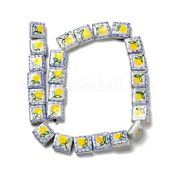 Perline di porcellana fatti a mano stampati&nbsp;LAMP-D303-06F-01