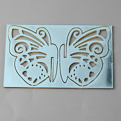 Toppers de petit gâteau de papillon de miroir acrylique&nbsp;FIND-WH0152-208A