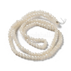 Galvanisierte imitatorische Jade Glasperlenstränge&nbsp;EGLA-J047-3x2mm-F03