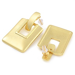 Pendientes rectangulares de latón&nbsp;EJEW-K293-11G