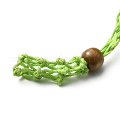 Cordons de fil de coton tressé pochette en macramé fabrication de collier&nbsp;FIND-WH0032-56B-08