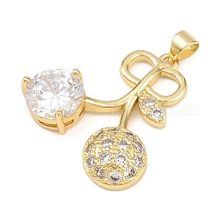Pendentifs en laiton avec zircone cubique&nbsp;KK-L251-39G