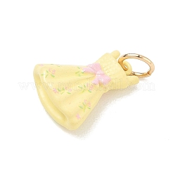 Pendentifs d'émail en laiton &nbsp;KK-CBA1122-01G-01