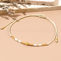 Verstellbare geflochtene Armbänder aus Glasperlen&nbsp;NY2606