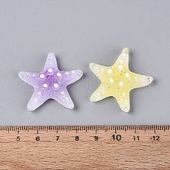 Cabochon decoden in resina trasparente e paillettes&nbsp;CRES-Q222-01