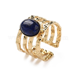 Anillos de puño abiertos multicapa de acero inoxidable 304 con revestimiento iónico (IP)&nbsp;RJEW-F167-05G-02