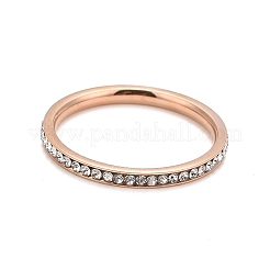 Anneaux en strass en acier inoxydable 304&nbsp;STAS-D178-02RG-03