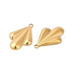 Placcatura ionica (ip) ciondoli in acciaio inossidabile 304&nbsp;STAS-L268-003G