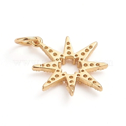 Pendentifs avec zircon cubiques à micro-pavés en laiton&nbsp;ZIRC-E164-29G