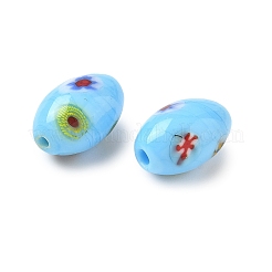 Abalorios de vidrio millefiori artesanal&nbsp;LAMP-U004-02D