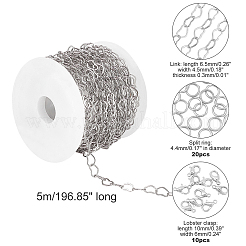 5 Yard Herz Messing handgemachte Ketten&nbsp;DIY-CA0002-18