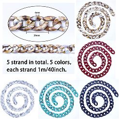 5 Strang 5 Farben Acryl Panzerketten&nbsp;CHAC-CA0001-01