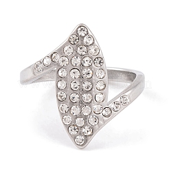 Bague œil de cheval en acier inoxydable 304 pour femme&nbsp;RJEW-C086-27-P