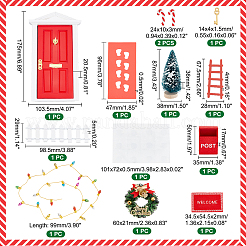 Kit de décoration mini présentoir thème noël&nbsp;AJEW-WH0291-33