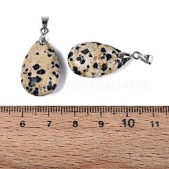 Dalmatiner Jaspis Anhänger Natur&nbsp;G-N362-03P-03