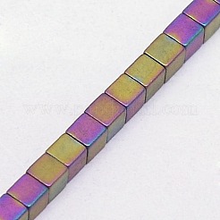 Electroplate non magnetici ematite sintetico fili di perline&nbsp;G-J170B-2x2mm-04