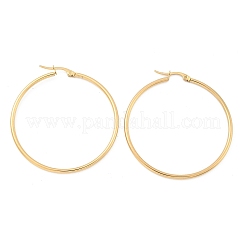 Orecchini a cerchio in acciaio inossidabile 304&nbsp;X-EJEW-N0016-11G-H