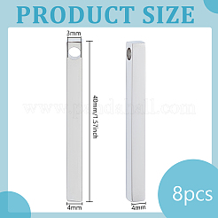 8 pz pendenti in acciaio inossidabile&nbsp;STAS-BC0003-97A