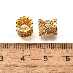 Rack-Plattierung Messing Micro Pave Kubisch Zirkonia Connector Charms&nbsp;KK-M313-06G