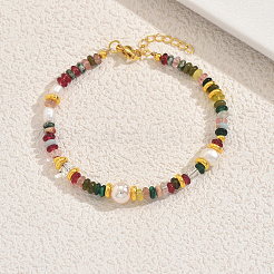 Armbänder im böhmischen Unterlegscheibe-Stil aus Naturstein&nbsp;NB8637