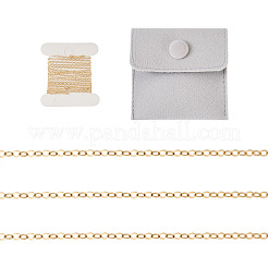 Chaînes porte-câbles en laiton de 1 m&nbsp;CHC-TA0001-03