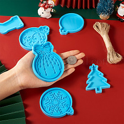 6 pièces pendentif moules en silicone&nbsp;DIY-BG0001-60
