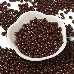 6/0 perles de rocaille en verre avec peinture à cuisson opaque&nbsp;X1-SEED-M012-02A-14