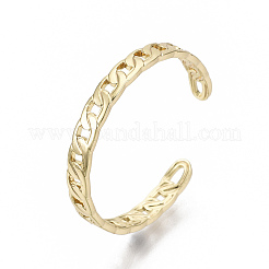 Messing Manschettenfingerringe&nbsp;LS-RJEW-N030-006-NF