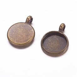 Colgante de latón cabochon ajustes&nbsp;KK-H280-AB-NF