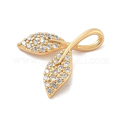 Messing micro pave klar zirkonia charme&nbsp;KK-B130-03G-03