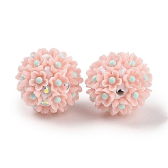 Handgemachte Fimo-Perlen Strass&nbsp;CLAY-H003-03C