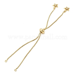 Herstellung eines Armbands mit Schiebeverschluss aus 1 mm Messingboxkette&nbsp;MAK-K024-01G
