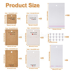 150 Stück Ohrring-Displaykarten aus Papier in 6 Stilen&nbsp;CDIS-BT0001-01