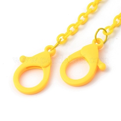Collares personalizados de cadena de cable de plástico abs&nbsp;NJEW-JN02996-M