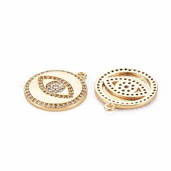 Messing micro pave klare zirkonia anhänger&nbsp;KK-S364-077