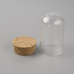 Transparente Vitrinen mit Kuppelgläsern aus Glas&nbsp;AJEW-WH0248-130