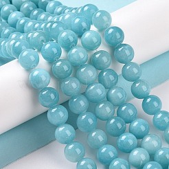 Natur Mashan Jade runde Perlen Stränge&nbsp;G-D263-4mm-XS28
