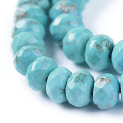 Fili di perline howlite naturale&nbsp;TURQ-P027-53-01