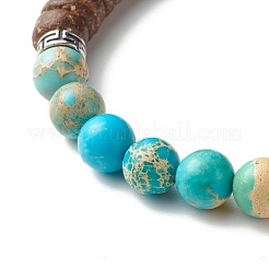 Ensembles de bracelets extensibles en perles de bois pour fille femmes&nbsp;BJEW-JB06766
