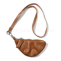 Weiche Croissant-Clutch aus Leder&nbsp;AJEW-M043-04C